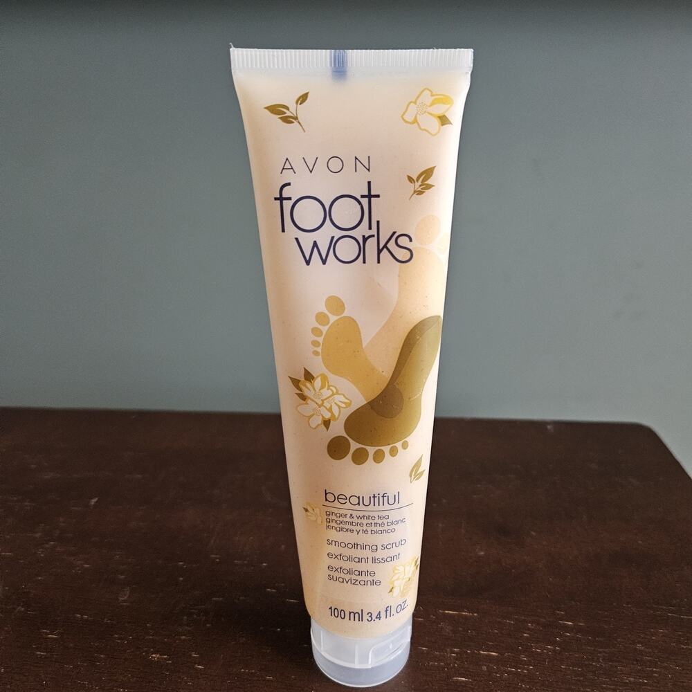 Avon ~ Foot Works Beautiful Ginger & White Tea 3.4 fl oz